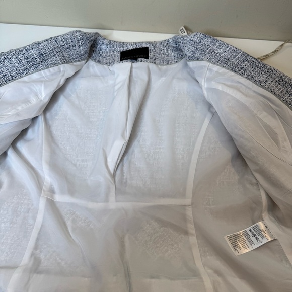 Banana Republic Light Blue Tweed Jacket Size 6 - Picture 8 of 10